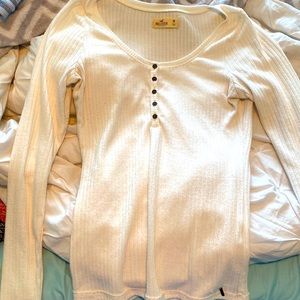 Hollister White Sweater